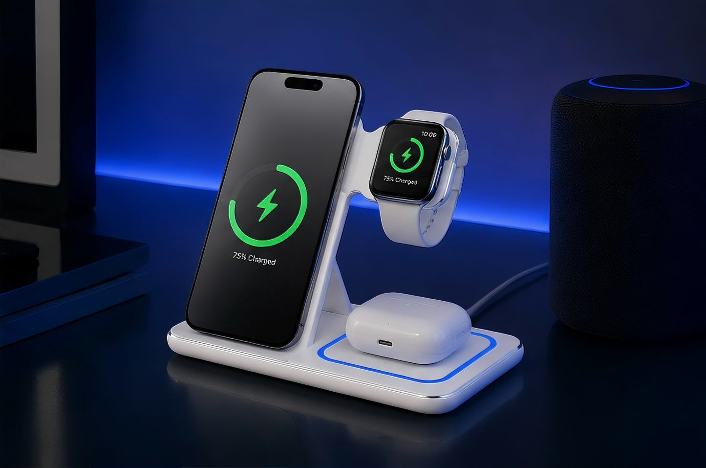 Sation de charge sans fil 3 en 1
